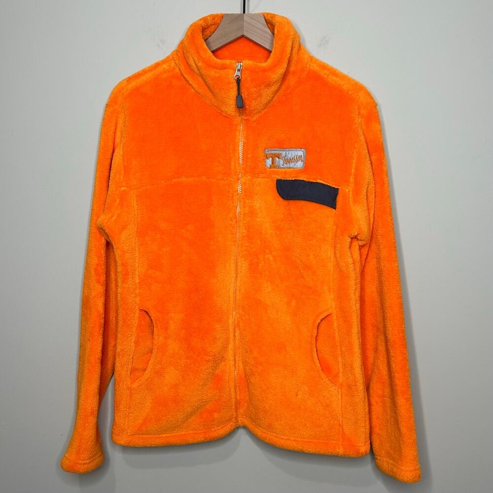 Tennessee Orange Full Zip Fleece Jacket Size L Knights Apparel Volunteers